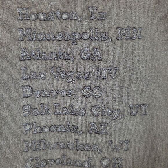 Johnny WAS Y2K Rodeo Embroidered Bell Sleeve Top Brown Womens Size Small Western - Picture 7 of 9